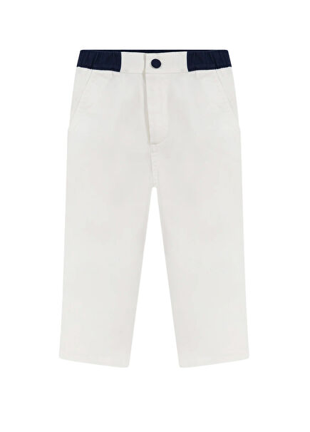Miguel White Baby Boy Jumpsuit