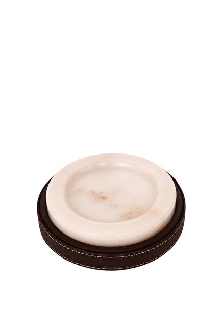 Marlera White Marble Coaster