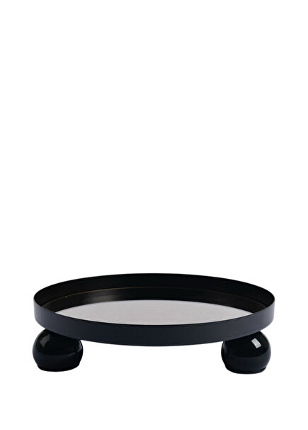 Bounce Siyah Metal Aynalı Tepsi