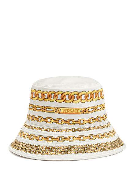Ecru Chain Patterned Women's Hat