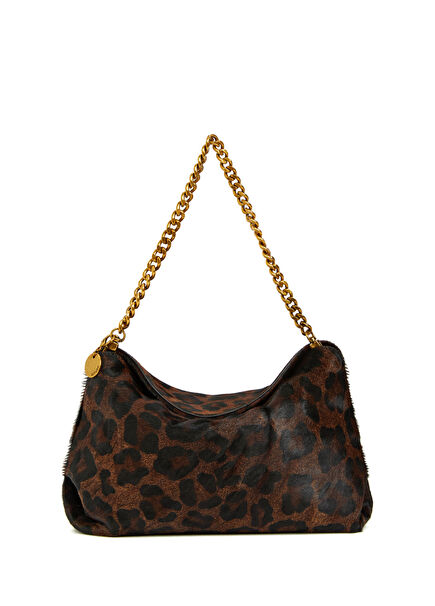 Leopar Desenli Kadın Deri Çanta