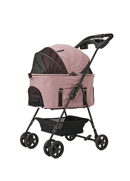 Norris Pink Cat and Dog Transport Trolley