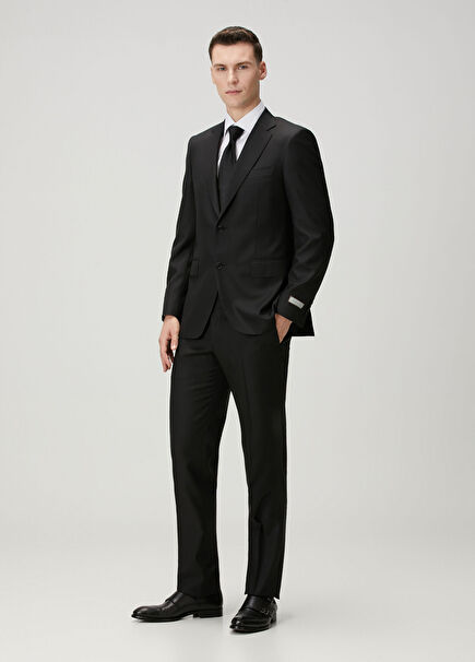 Black Wool Suit
