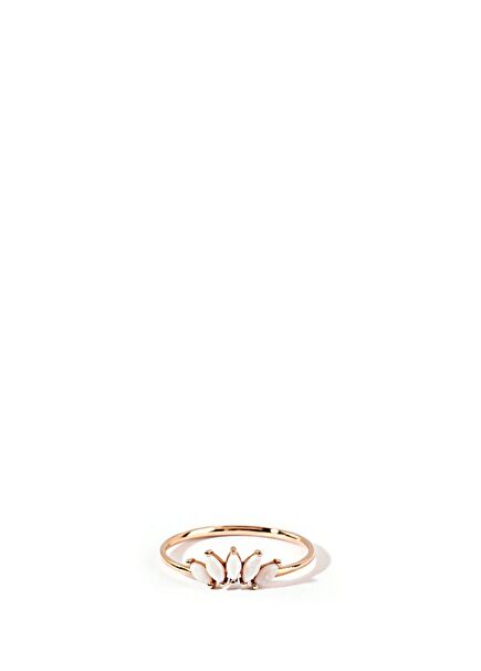 Opal Crown 14K Rose Gold Women's Gold Ring