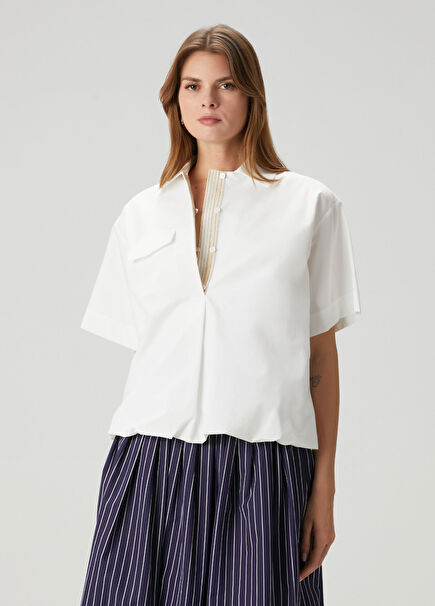 White Short Sleeve Shirt