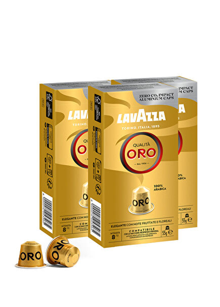 Qualita Oro 100% Arabica Nespresso Compatible 10-Pack Capsule Coffee