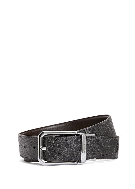 Black Brown Men's Belt