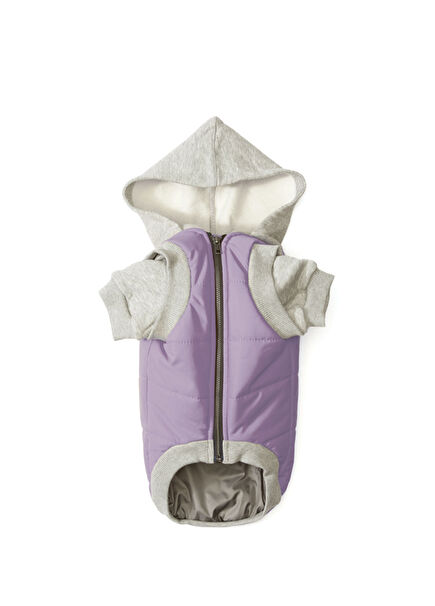 Mona's Lilac Puffer Dog Coat
