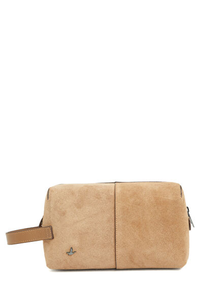 Mink Suede Shaving Bag