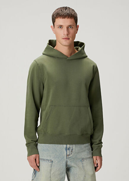 Sanchi Haki Kapüşonlu Sweatshirt