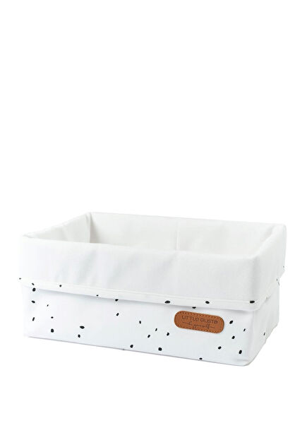 Cosmos White Organic Cotton Organizer Basket