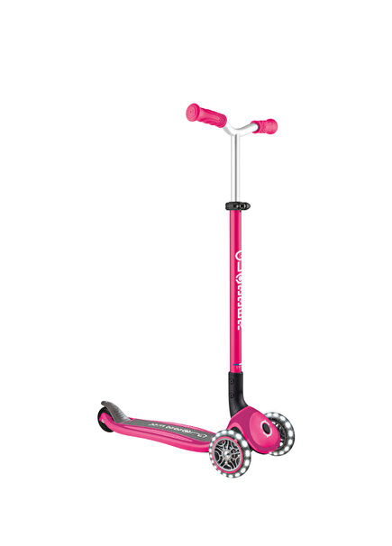 Master Işıklı Fuşya Katlanabilir Unisex Çocuk Scooter