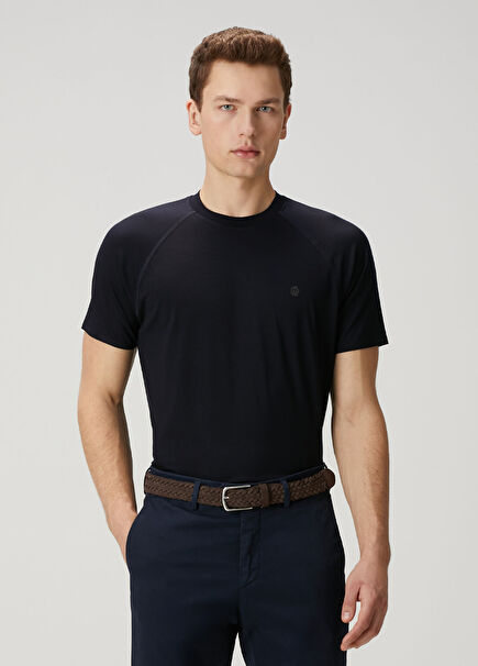 Lacivert Yün T-shirt