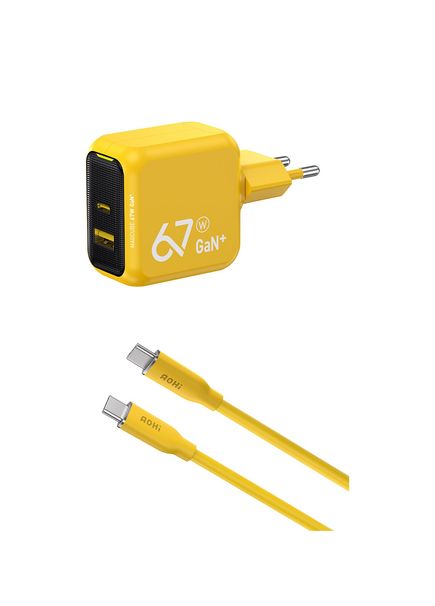 Magcube 67W 2 Port Charging Adapter 140W PD 3.1 480Mbps Super Fast Charging Data Cable Set