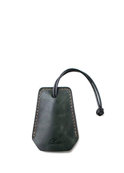 Zümrüt Yeşil Deri Anahtar Kesesi  