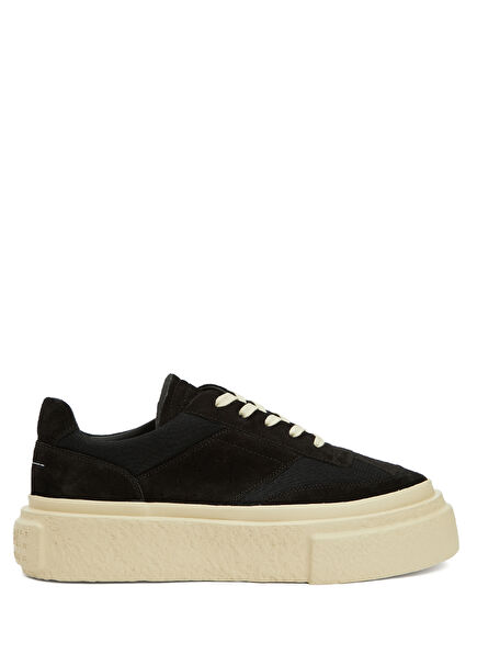 Black Men's Leather Sneakers