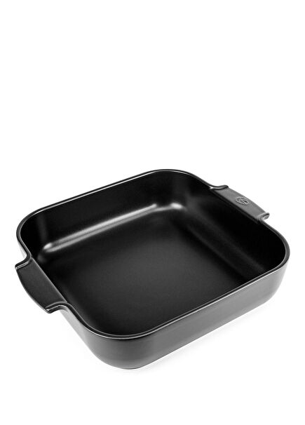 Appolia Satin Siyah Kare Fırın Kabı 28 cm