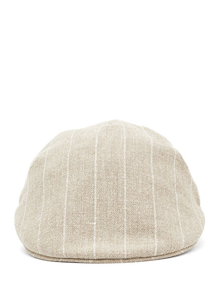 Beige Men's Linen Hat