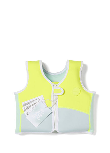 Salty the Shark Yellow Kids Swimming Vest 1- 2