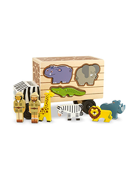 Wooden Truck Animal Rescuers Shape Puzzle