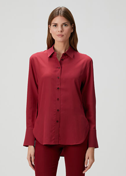 Joe Kırmızı İpek Gömlek