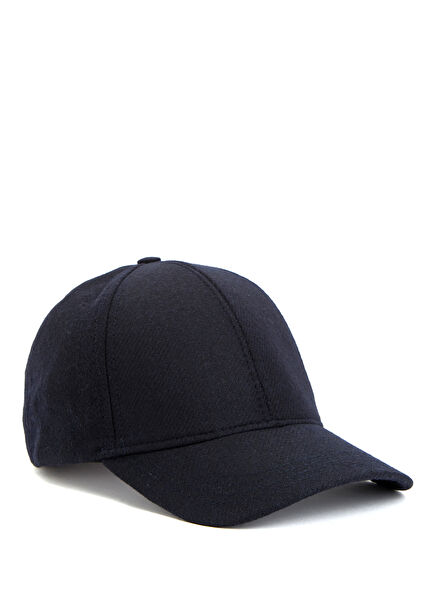 Navy Blue Men's Wool Hat