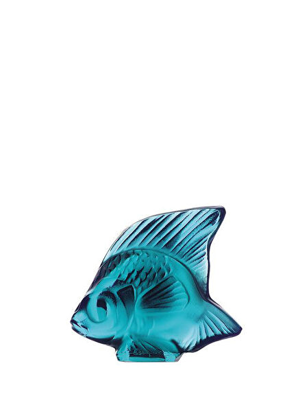 Turquoise Fish-Shaped Crystal Object