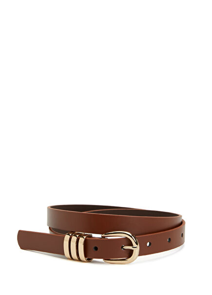 Tan Women's Leather Belt