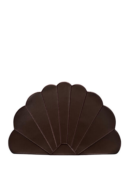 Aura Kahverengi Deri 2'li Bardak Altlığı