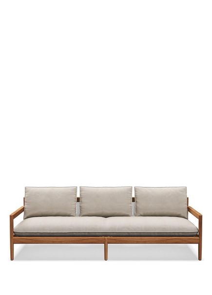 Dedon Saranac Teak Triple Sofa