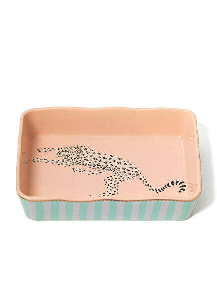 Animals Çıta Desenli Fırın Kabı