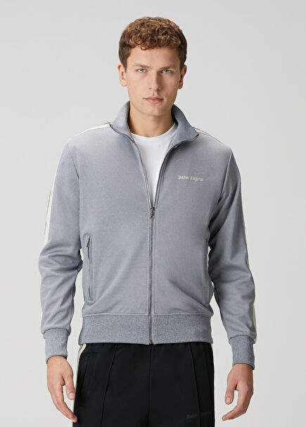 Classic Gri Logo Detaylı Sweatshirt