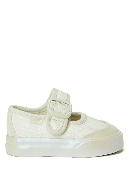 Mary Jane White Glossy Sneakers