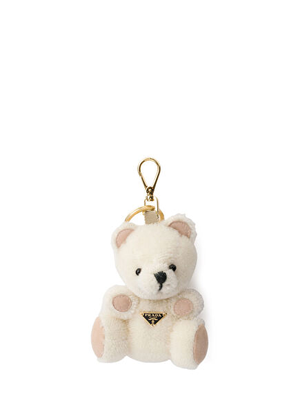Metal Ring Teddy Bear Women's Keychain Ornament