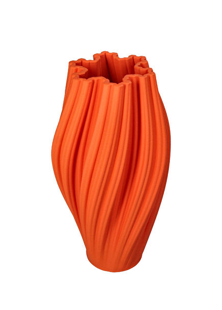 Turuncu Porselen Vazo