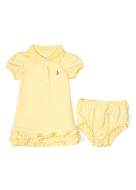 Sarı Kız Bebek Elbise