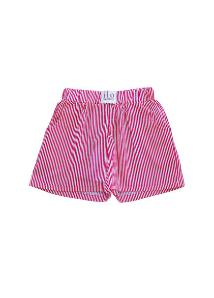 Pomme Red & White Boys' Shorts