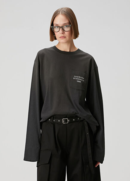 Siyah Organik Pamuk T-shirt