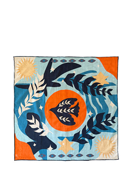In The Eye Of The Sun Colored Cotton Women's Scarf