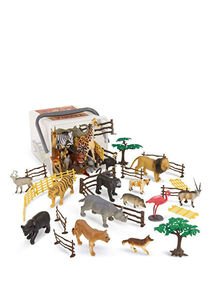 Safari Dünyası 60 Parça Büyük Oyun Seti 