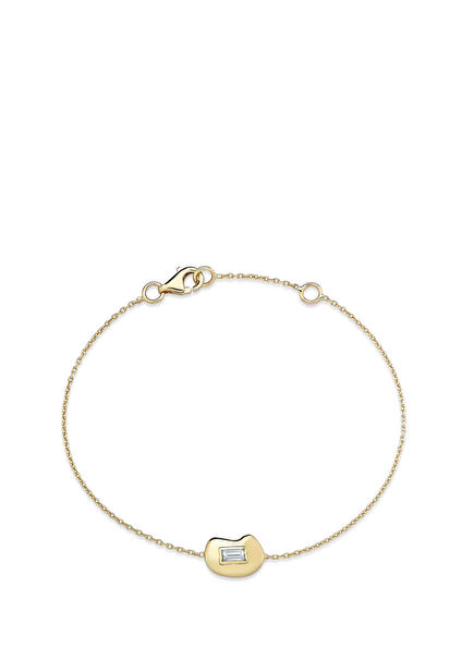 Treasured Baget Pırlanta Kadın Altın Bileklik