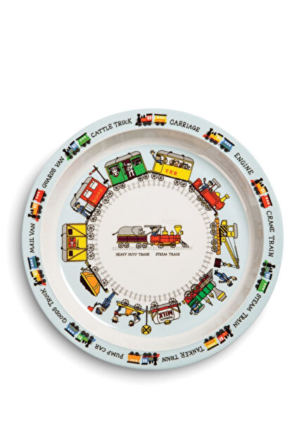 Trains Melamin Çocuk Mama Tabağı