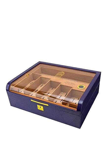 Purple Lake Humidor 200s Cigar Box with Gastro Glass