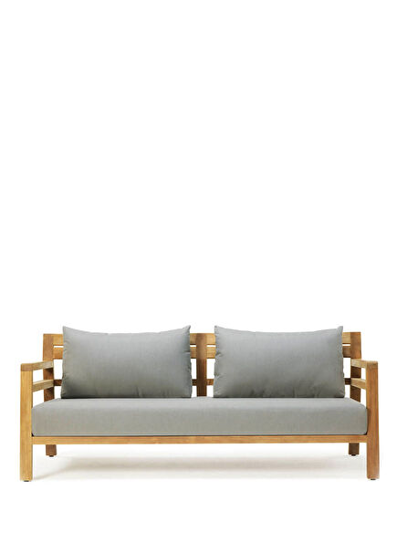 Costes Natural Teak Three-Seater Sofa