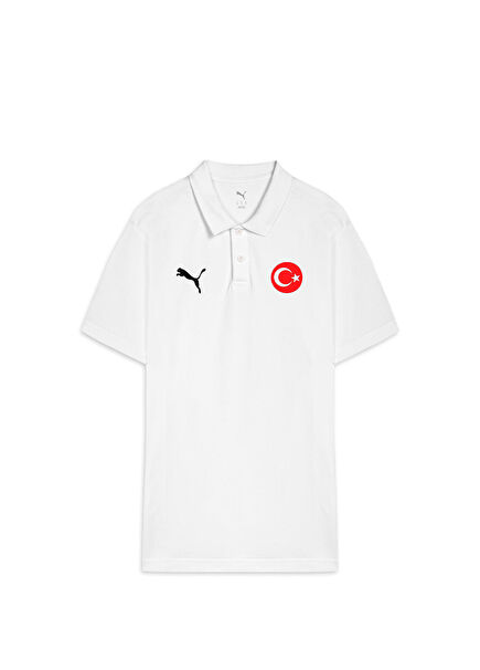 Basketbol White Polo Yaka Kısa Kollu Erkek Spor T-Shirt