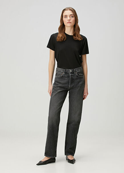 Kelly Anthracite Straight Leg Jeans