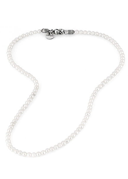 Skull Lock Men's Silver Necklace
