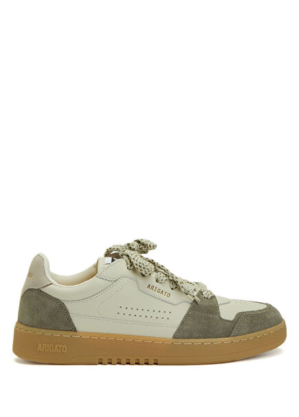 Haki Bej Kadın Deri Sneaker