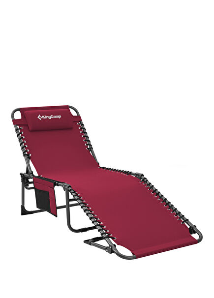 Berlin Classic Comfort Lounge Wine 5 Kademeli Katlanır Kamp Şezlong