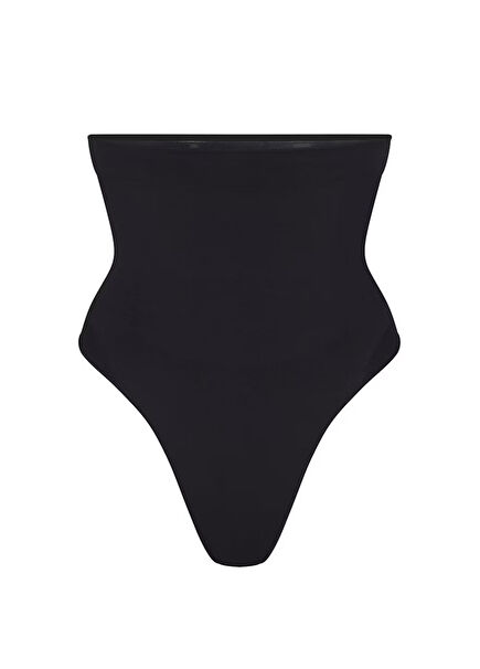 Seamless Sculpt Black Thong Panties